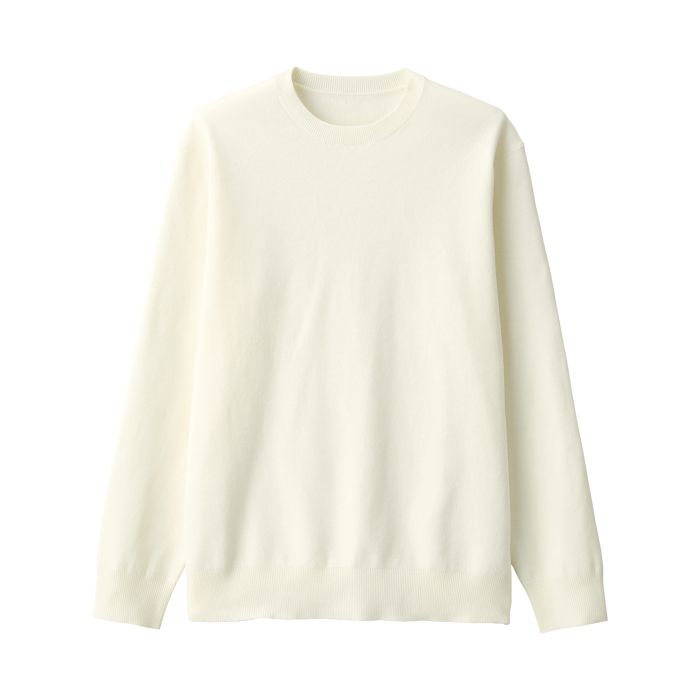 Men'S Washable Milano Ribbed Crew Neck L/Slv Sweater