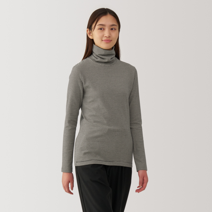 tシャツ RIB TURTLE NECK レディース Black Ribbed half-zip T-shirt - Buy Online | Terranova