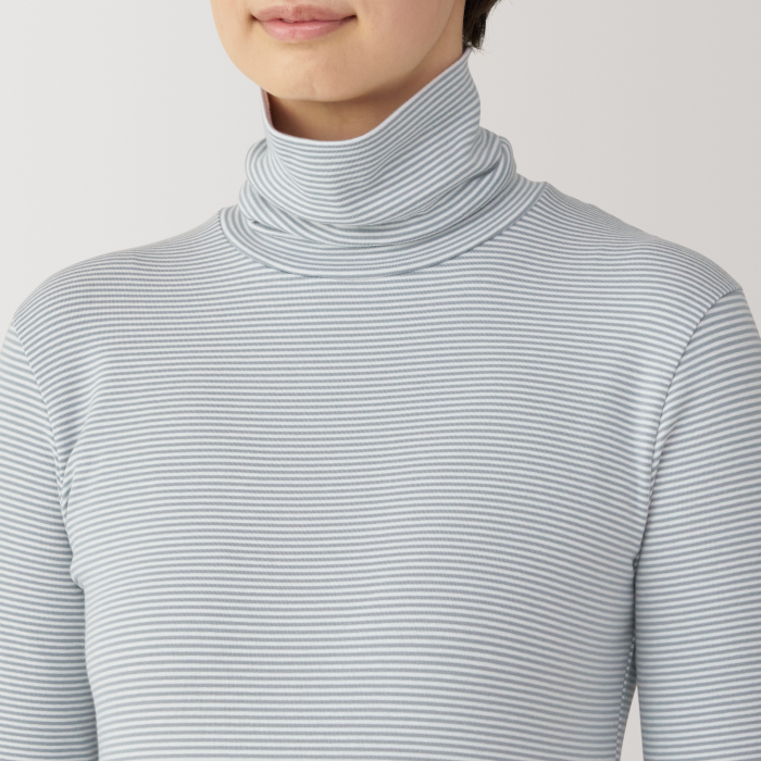 Women'S Brushed Ribbed Turtle Neck L/S T-Shirt