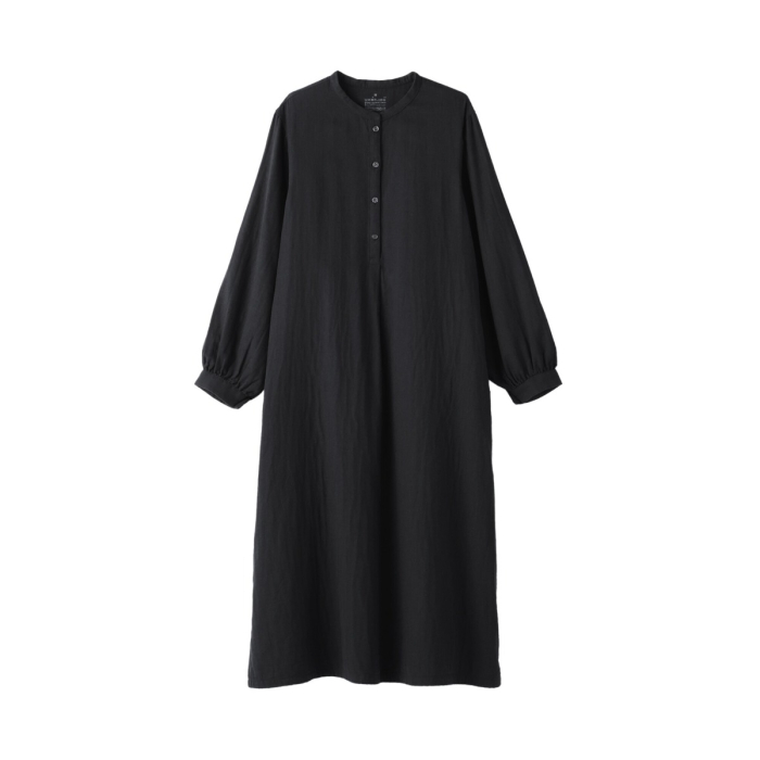 W's Kapok Blend Double Gauze L/S Dress MUJI
