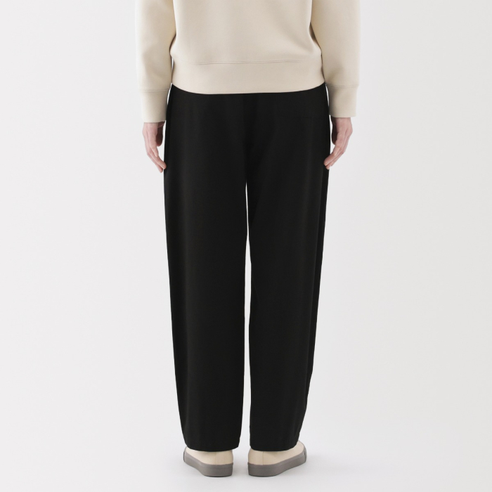 W's Washed Cotton Easy Tapered Pants MUJI