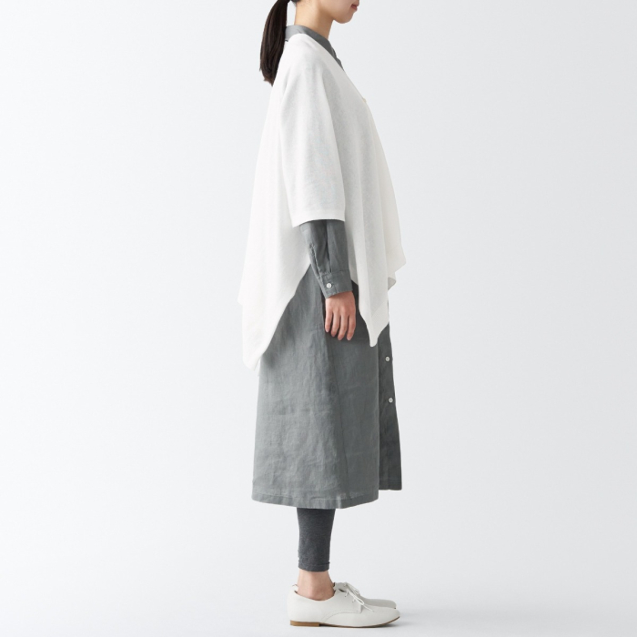 MUJI UV Protection High-twist Cotton Bolero With Buttons