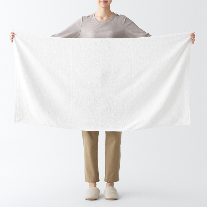 Twin Pile Large Bath Towel With Loop MUJI