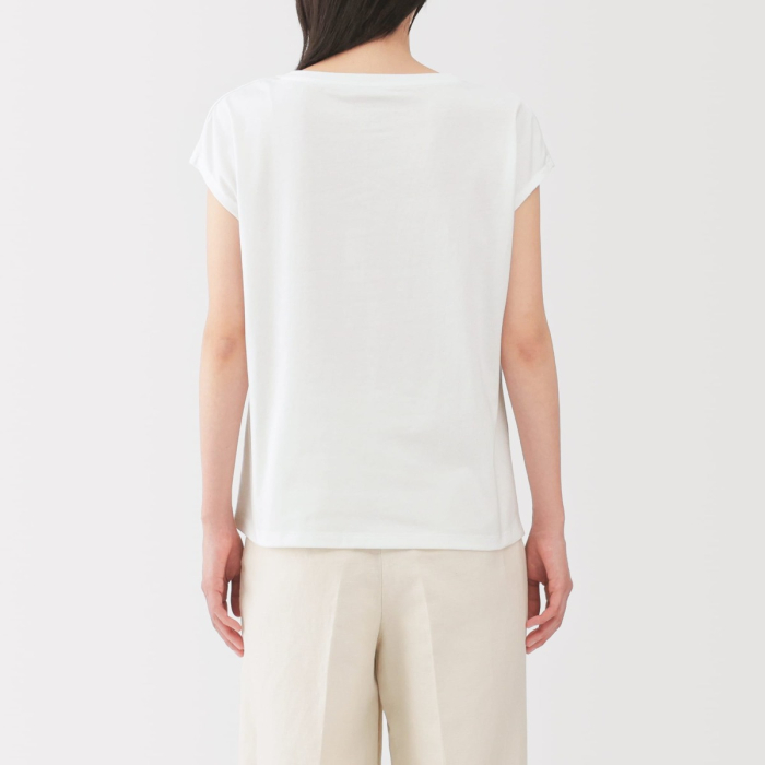 W's Jersey French Sleeve T-shirt MUJI