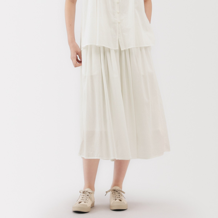 MUJI W's High Twisted Veil Gather Skirt