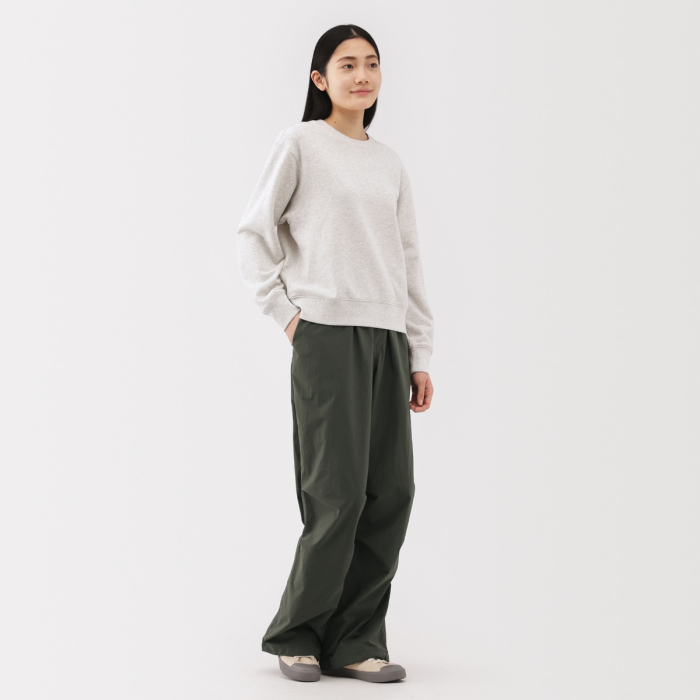 パンツ Ny/Wo Twill Utility Wide Easy Trousers M MUJI W'S Utility Easy Wide-Fit Pants