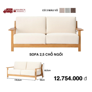 Wooden Sofa 2.5 Seater