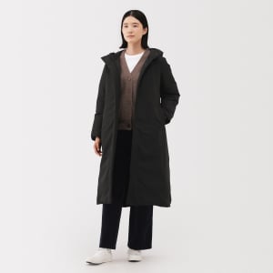 MUJI Áo Khoác Down Dài Chống Thấm Nước - M - Đen
