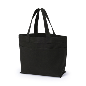 MUJI Túi Tote Dáng Rộng Vải Canvas - Đen