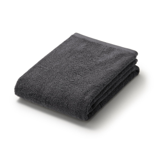 MUJI Khăn Tắm Dệt Kiểu Pile - Xám Than - 60x120cm - Xám Than