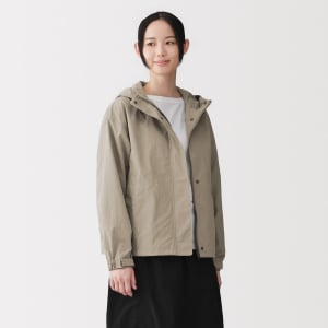 MUJI W'S Water Repellent Uv Protection Pocketable Hooded Jacket