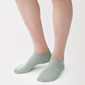 MUJI Tất Tới Mắt Cá Thấm Hút Mồ Hôi