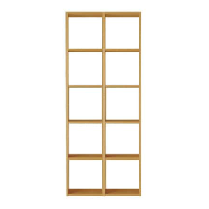 MUJI Kệ Xếp Chồng Gỗ Sồi - 5 Tầng 2 Ngăn