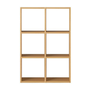 MUJI Kệ Xếp Chồng Gỗ Sồi - 3 Tầng 2 Ngăn