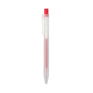Bút Bi Bấm 0.5mm - Đỏ MUJI
