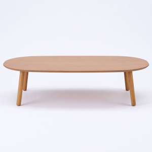MUJI [A] Bàn Gỗ Thấp Oval - Size L