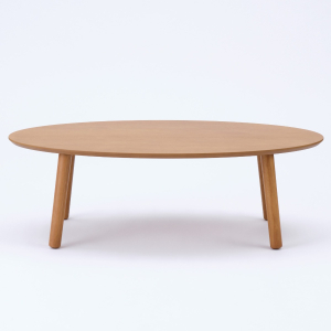 MUJI [A] Bàn Gỗ Thấp Oval