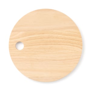 Thớt Tròn Gỗ Cao Su Tự Nhiên 22Cm