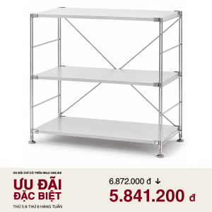 MUJI Kệ Thép Không Gỉ - Rộng - S