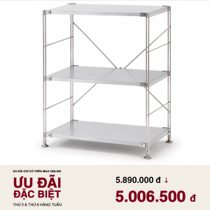 MUJI Kệ Thép Không Gỉ - S
