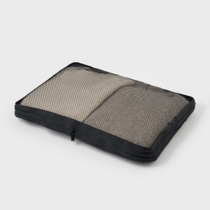 MUJI Túi Đựng Đồ Du Lịch Hai Ngăn - L - Đen