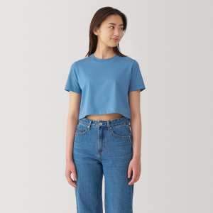 Áo Thun Nữ Croptop Vải Cool Touch Tay Ngắn