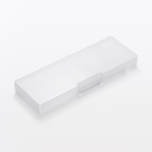 MUJI Hộp Bút Nhựa Có Vách Ngăn - Trong