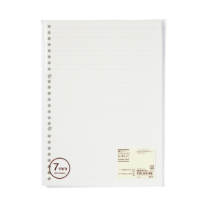 MUJI Giấy Đục Lỗ B5 7mm 100 Tờ Kẻ Ngang