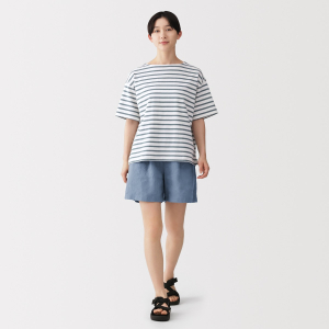 MUJI Quần Short Vải Linen