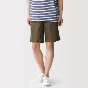 MUJI Quần Short Nam Vải Pha Sợi Đay