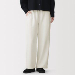 MUJI Quần Nữ Dáng Rộng Vải French Terry
