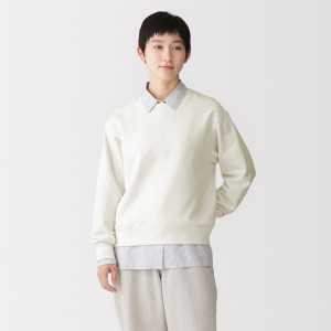 MUJI Áo Sweatshirt Nữ Vải French Terry