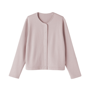 MUJI Áo Cardigan Nữ Vải French Terry