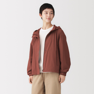 MUJI Áo Khoác Nữ Chống Nước Chống Uv Có Mũ