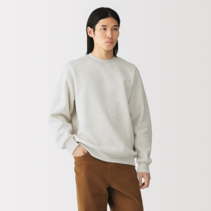 MUJI Áo Sweatshirt Nam Vải Fleece
