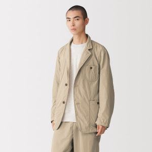 MUJI Áo Khoác Nam Vải Taffeta Trượt Nước