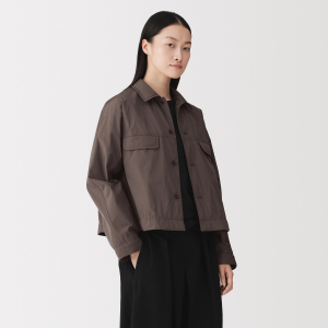 MUJI Áo Khoác Nữ Vải Taffeta Trượt Nước