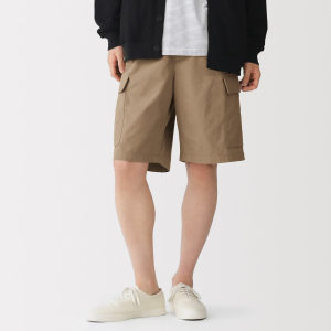 MUJI Quần Short Cargo Nam Vải Ripstop