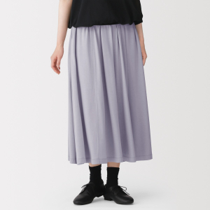 MUJI Chân Váy Nữ Vải Jersey Lyocell
