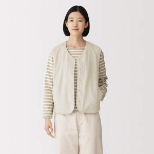 MUJI Áo Vest Nữ Vải Fleece
