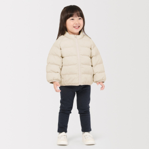 MUJI Áo Khoác Có Mũ Chần Bông Vải Trượt Nước - Em Bé