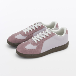 MUJI Giày Sneaker Nữ Phối 2 Chất Liệu