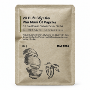MUJI Vỏ Bưởi Sấy Dẻo Phủ Muối Ớt Paprika - 30g