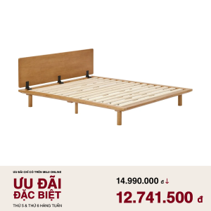 Wooden Bed Frame King MUJI