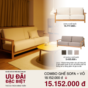 MUJI Sofa 3 Chỗ Ngồi
