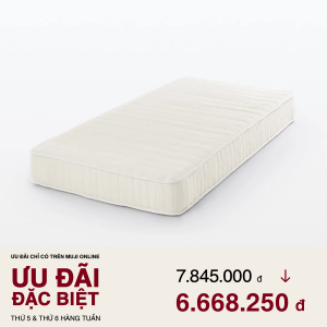 MUJI Nệm Lò Xo Túi Cuộn - K