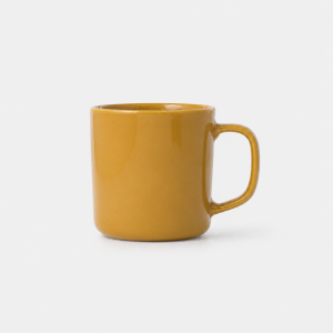 MUJI Cốc Bằng Thép Không Gỉ Có Tráng Men Sứ - Vàng - 490ml