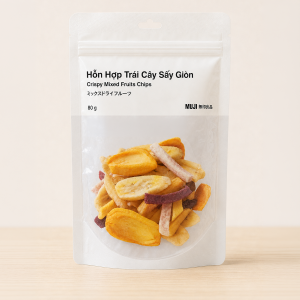 MUJI Hỗn Hợp Trái Cây Sấy Giòn - 80g