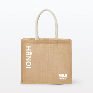 MUJI Túi Jute Hà Nội A4 - Tự Nhiên