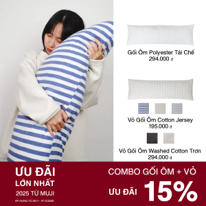 MUJI Recycled Polyester Body Pillow